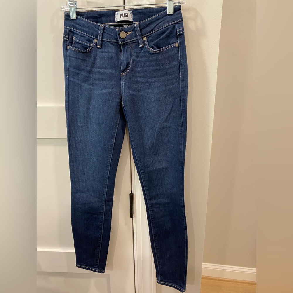 Paige Verdugo Ankle Dark Wash Jeans